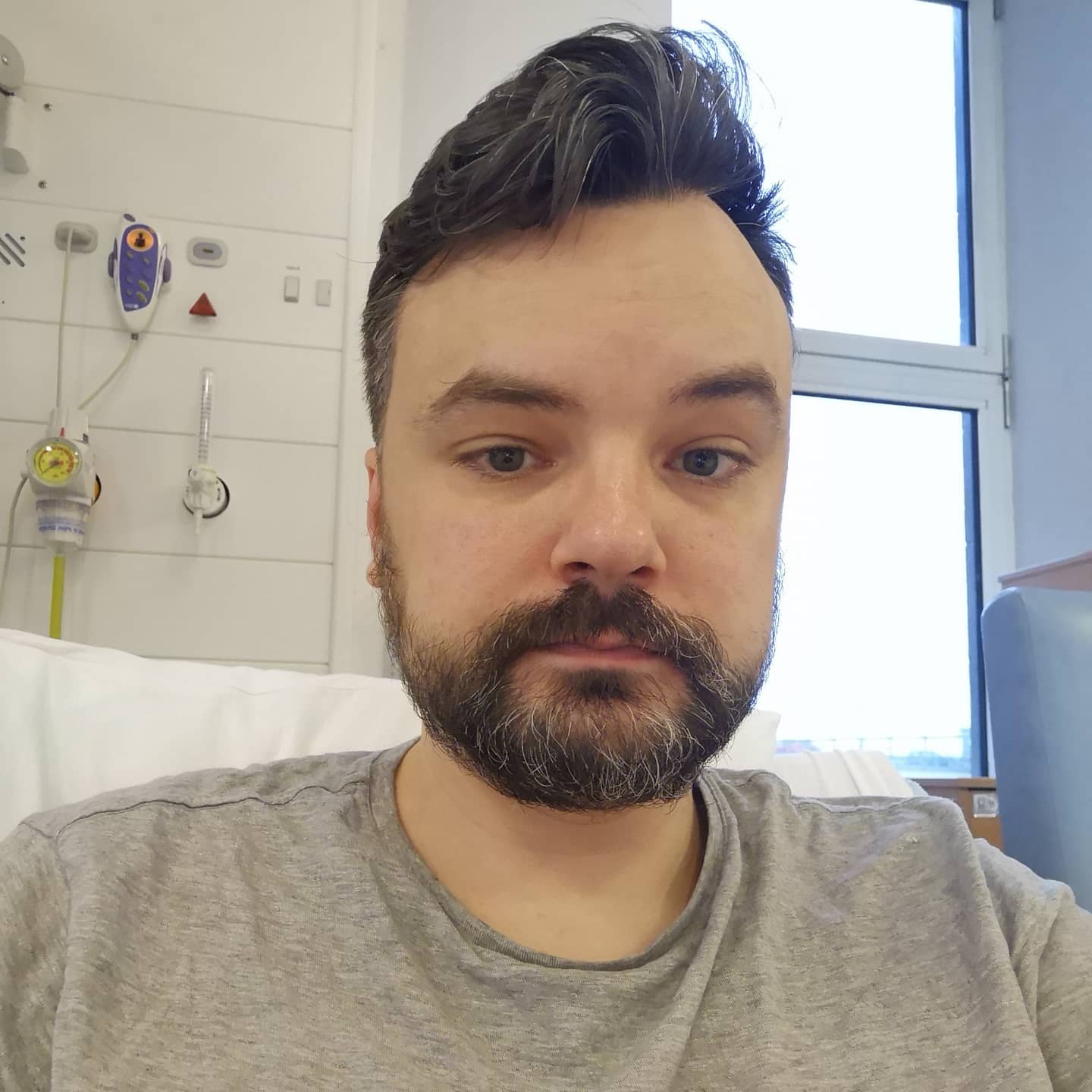 A picture of me in hospital post-stroke